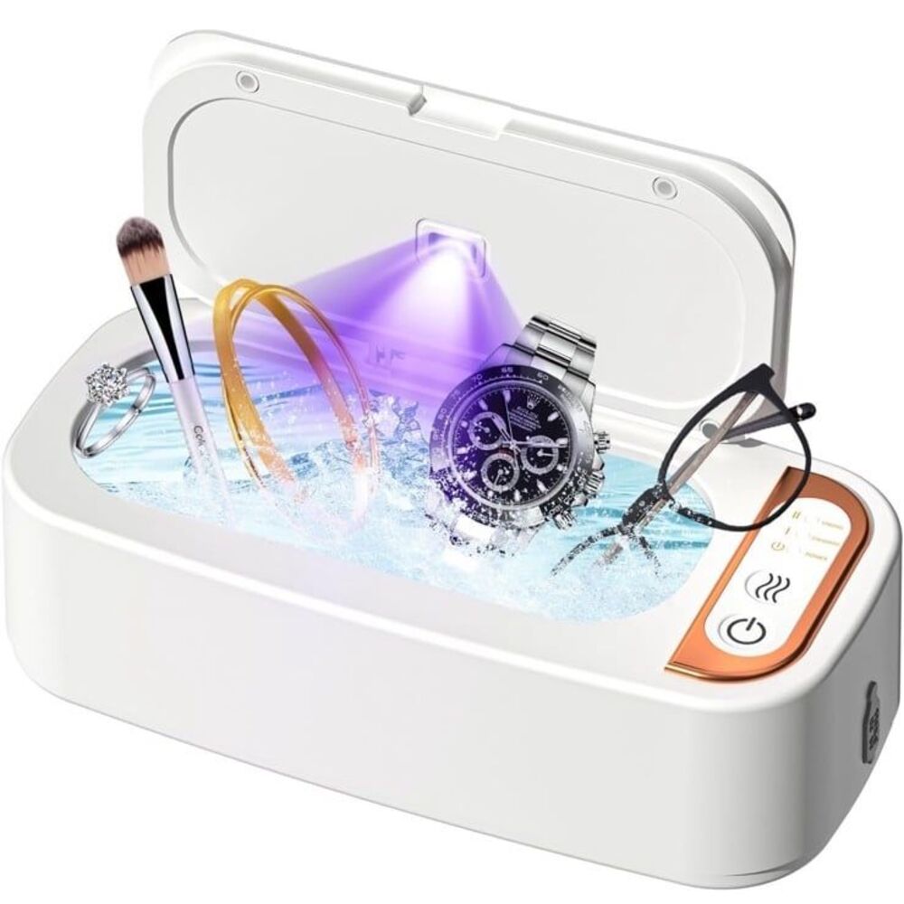 Ultrasonic Jewelry Cleaner 42KHz 3 min 15W IP54 12V 100%Green New in Box
